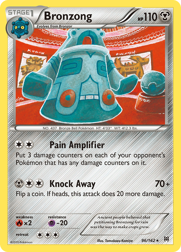 Bronzong Pokémon card