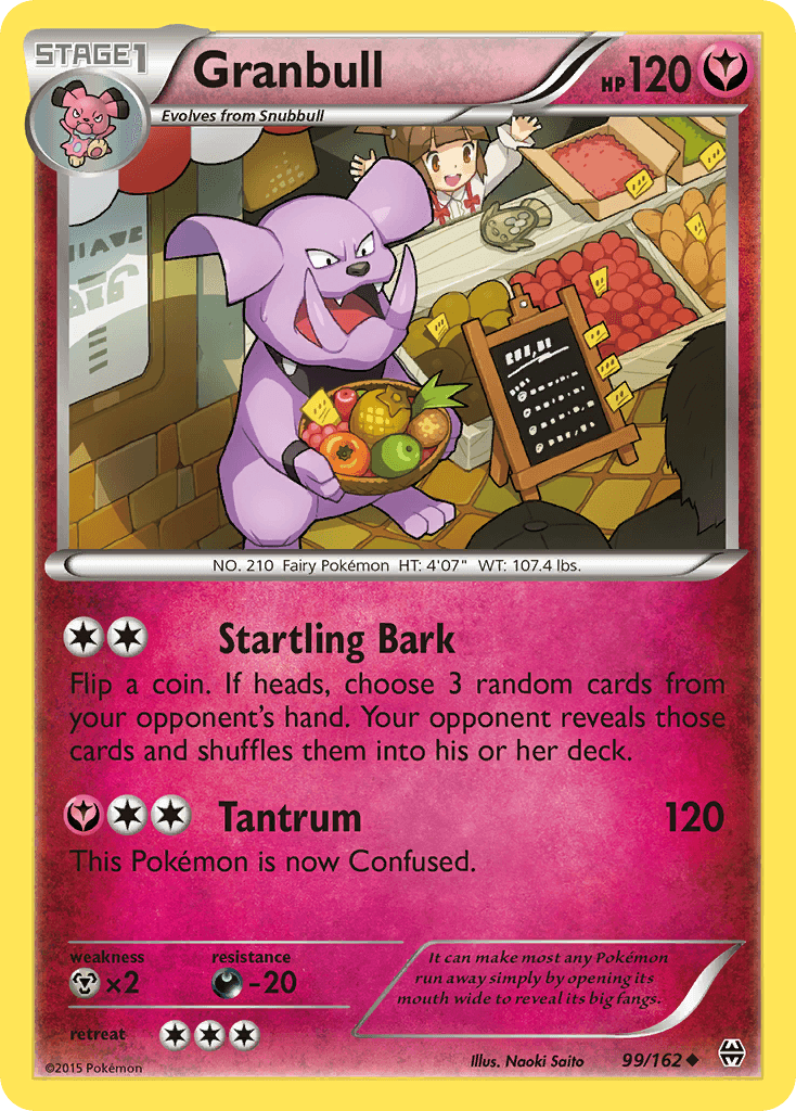 Granbull Pokémon card