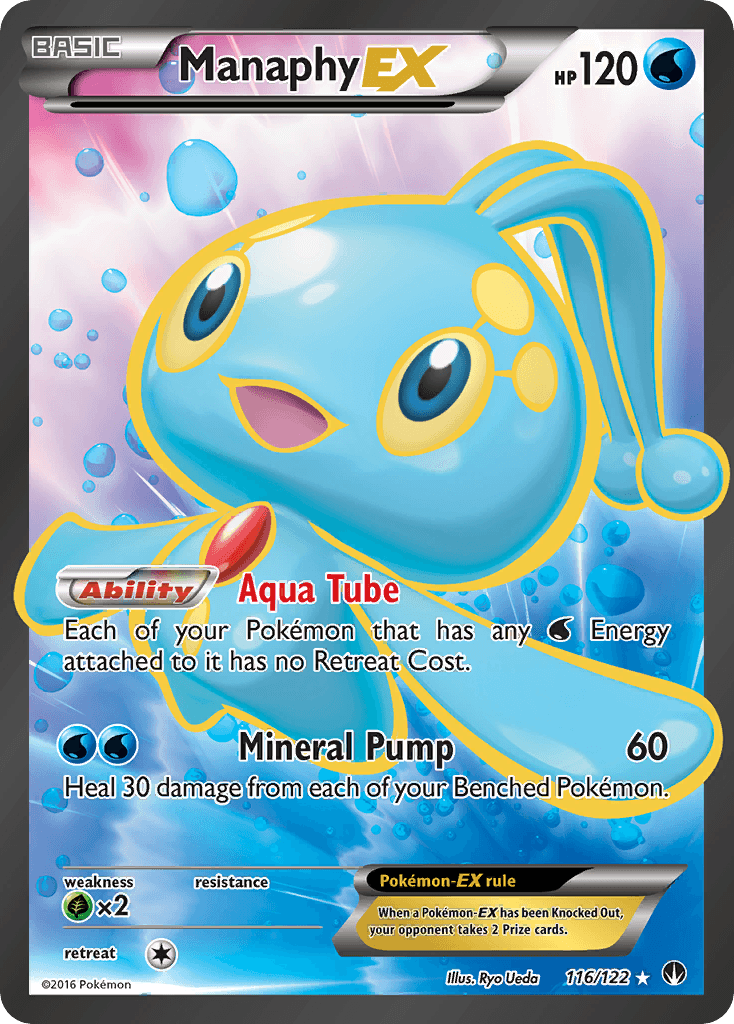 Manaphy-EX Pokémon card