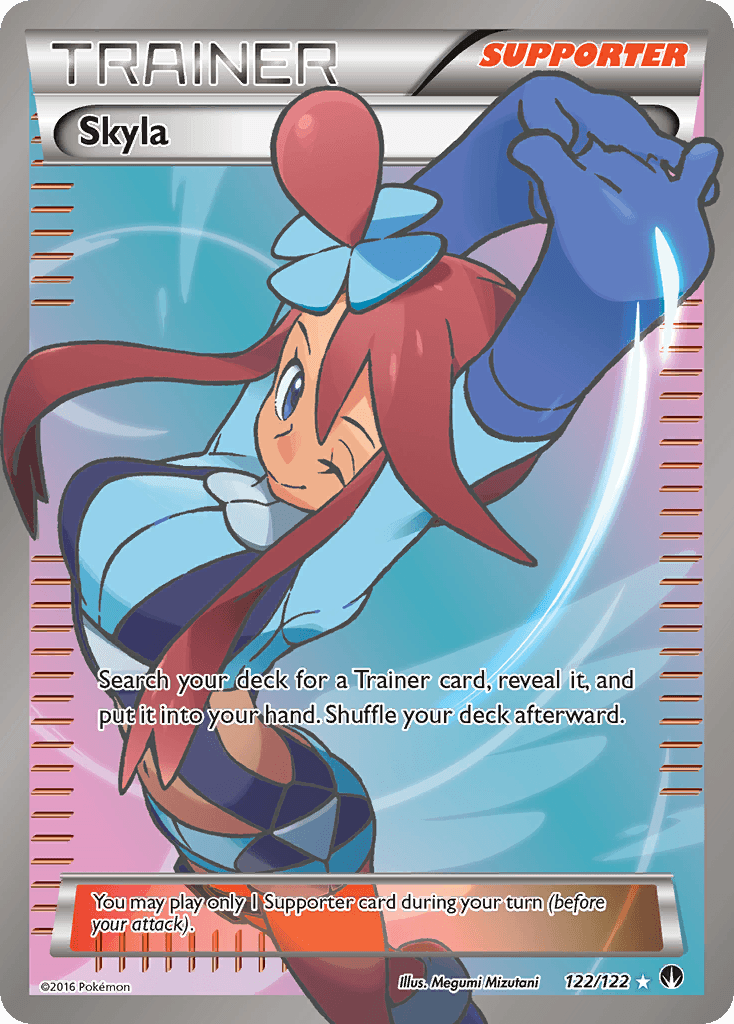 Skyla Pokémon card