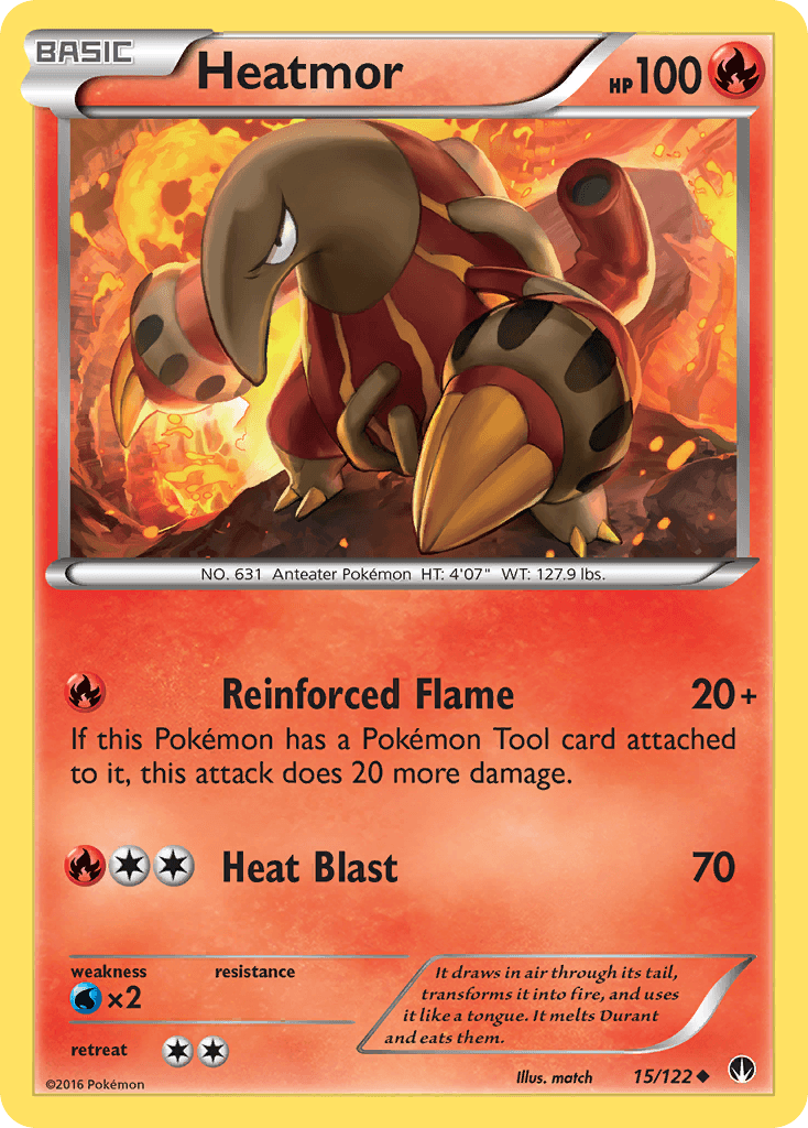 Heatmor Pokémon card