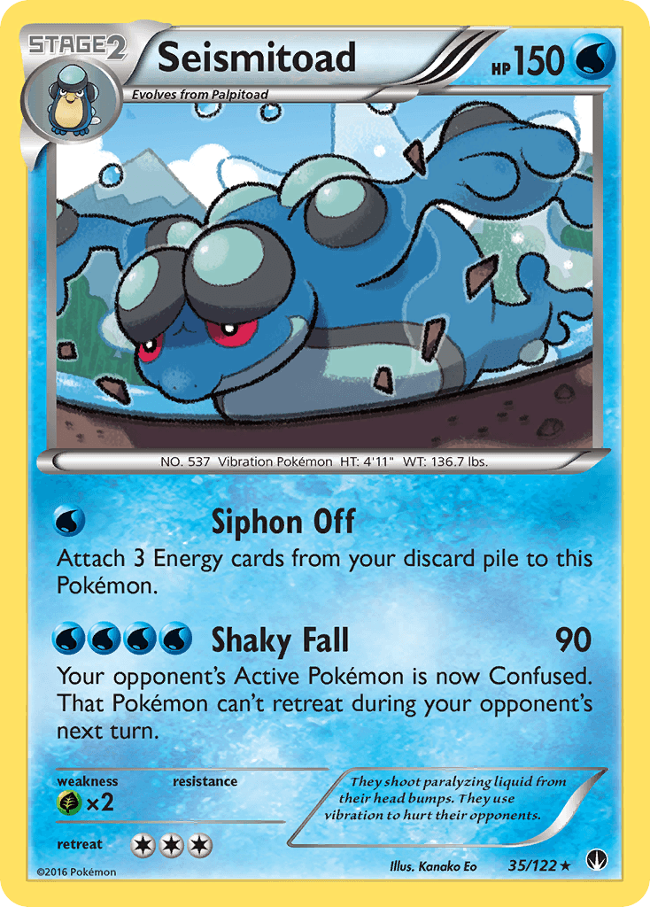 Seismitoad Pokémon card