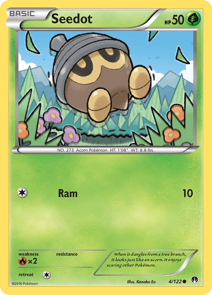 Seedot Pokémon card