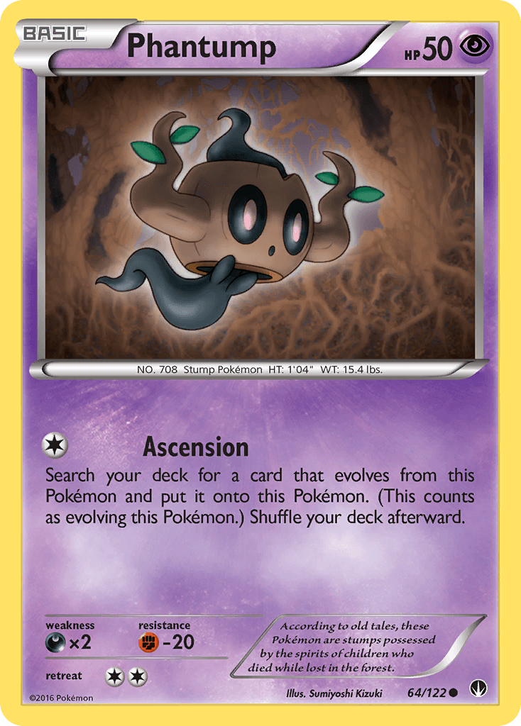 Phantump Pokémon card