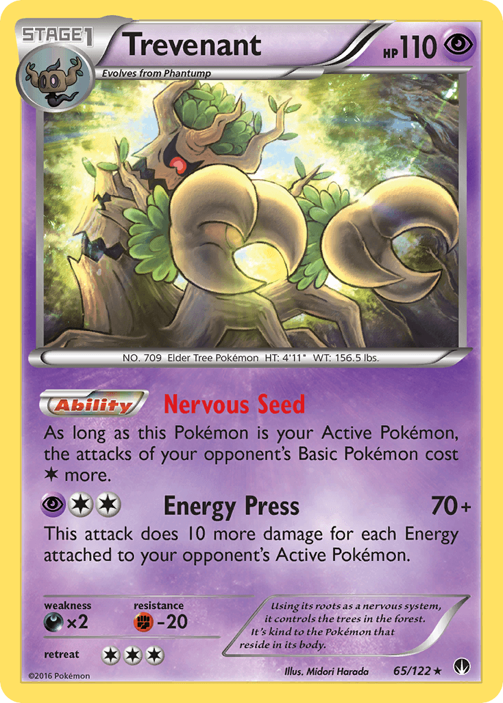 Trevenant Pokémon card