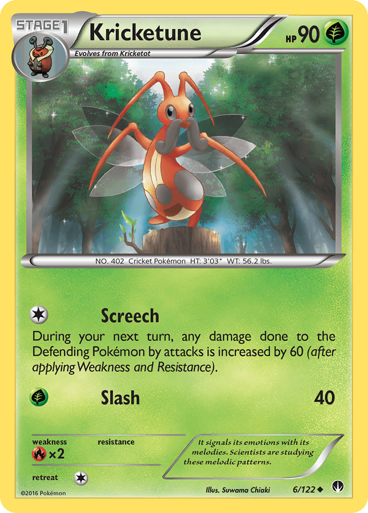 Kricketune Pokémon card