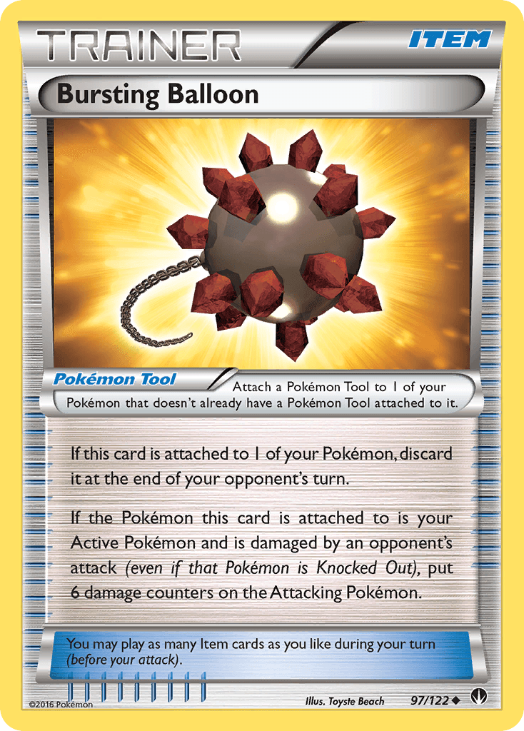 Bursting Balloon Pokémon card