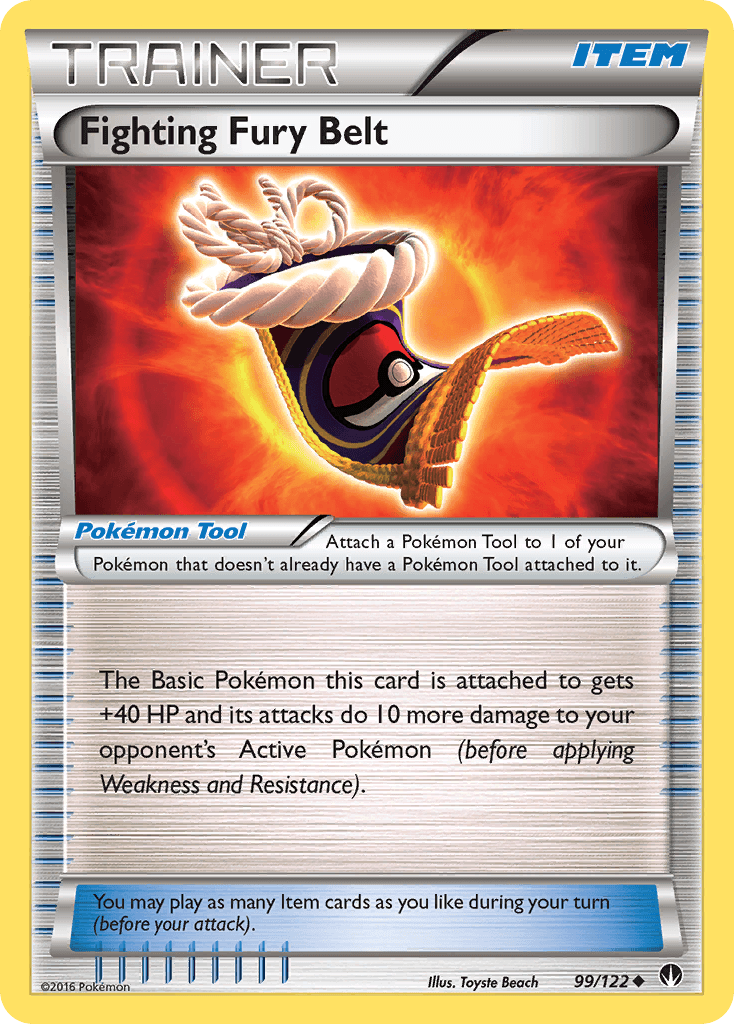 Fighting Fury Belt Pokémon card