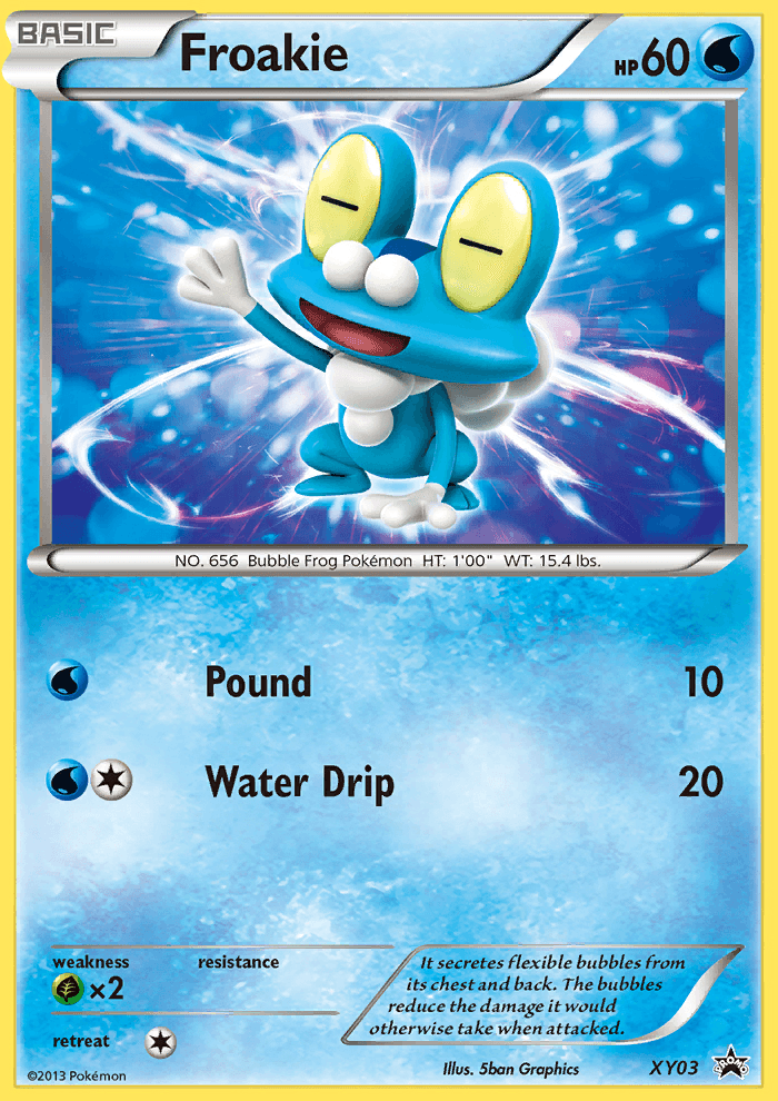 Froakie Pokémon card