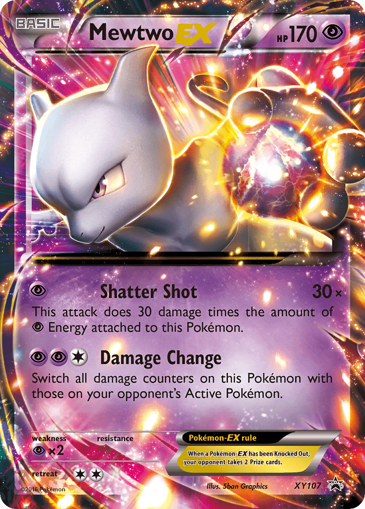 Mewtwo-EX from XY Black Star Promos