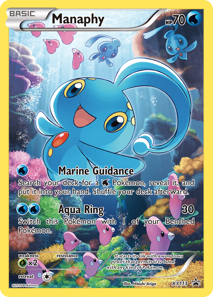 Manaphy Pokémon card