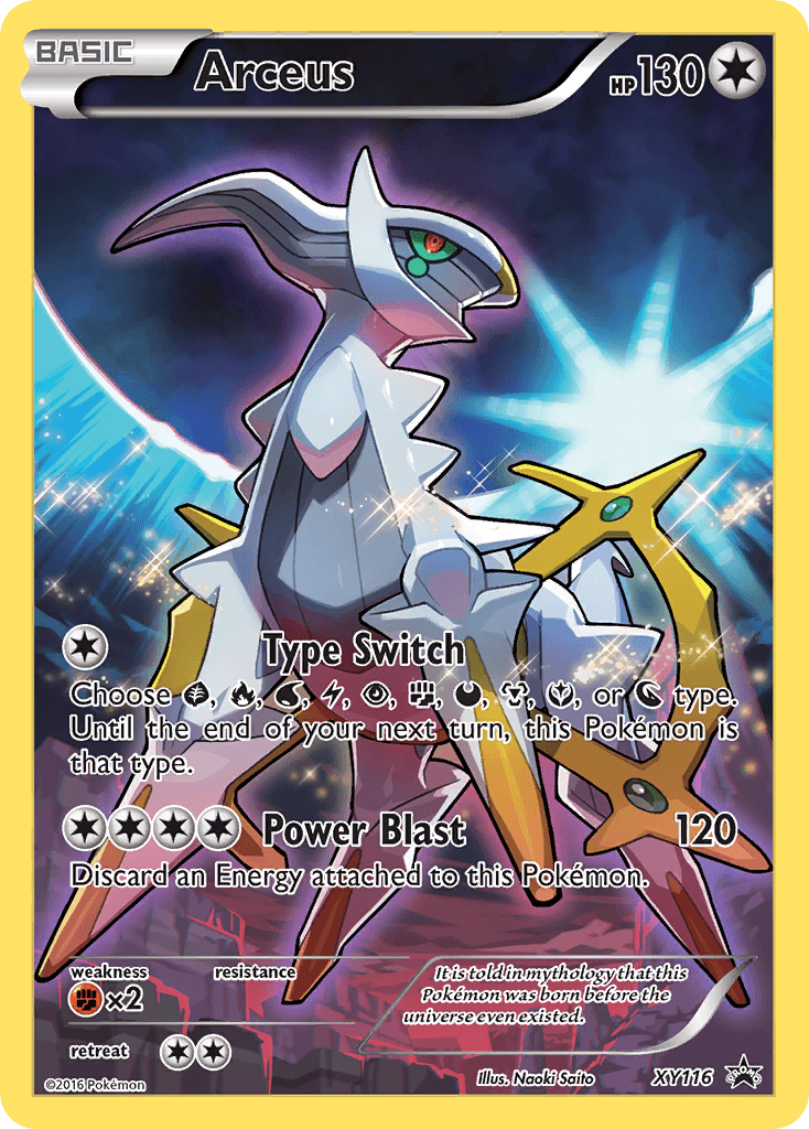 Arceus from XY Black Star Promos