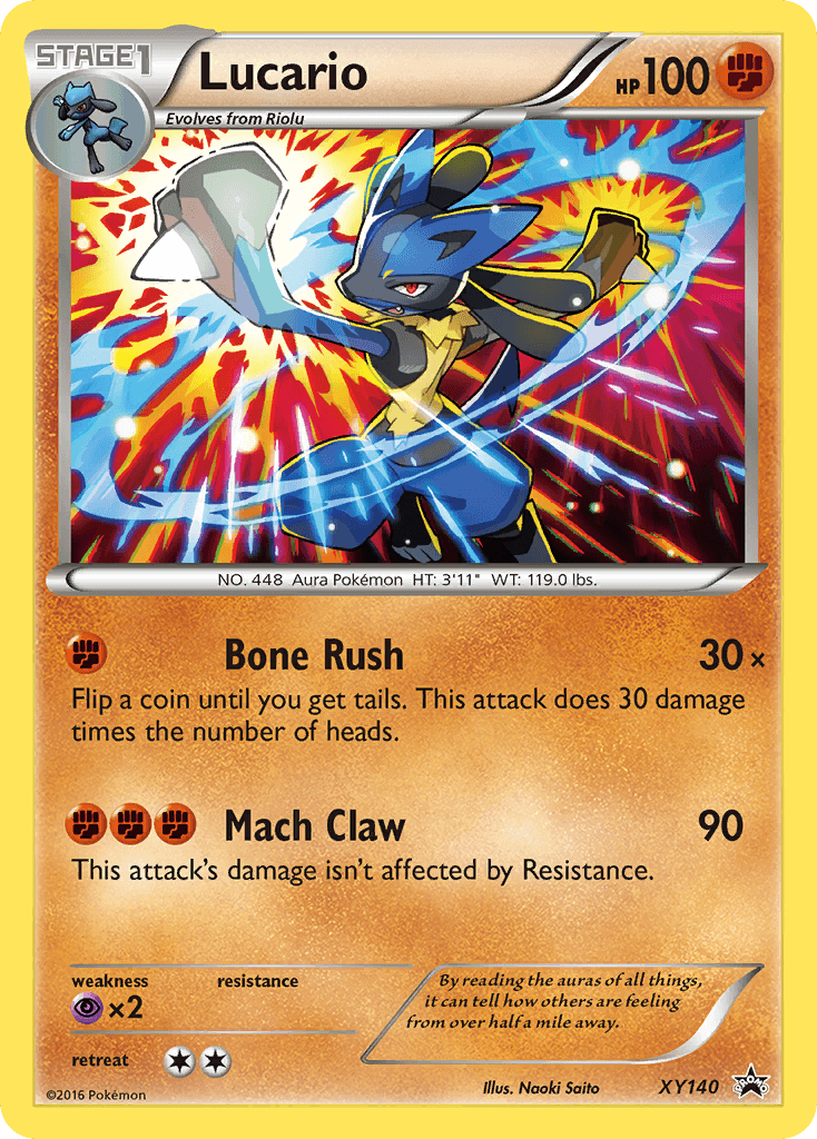 Lucario from XY Black Star Promos