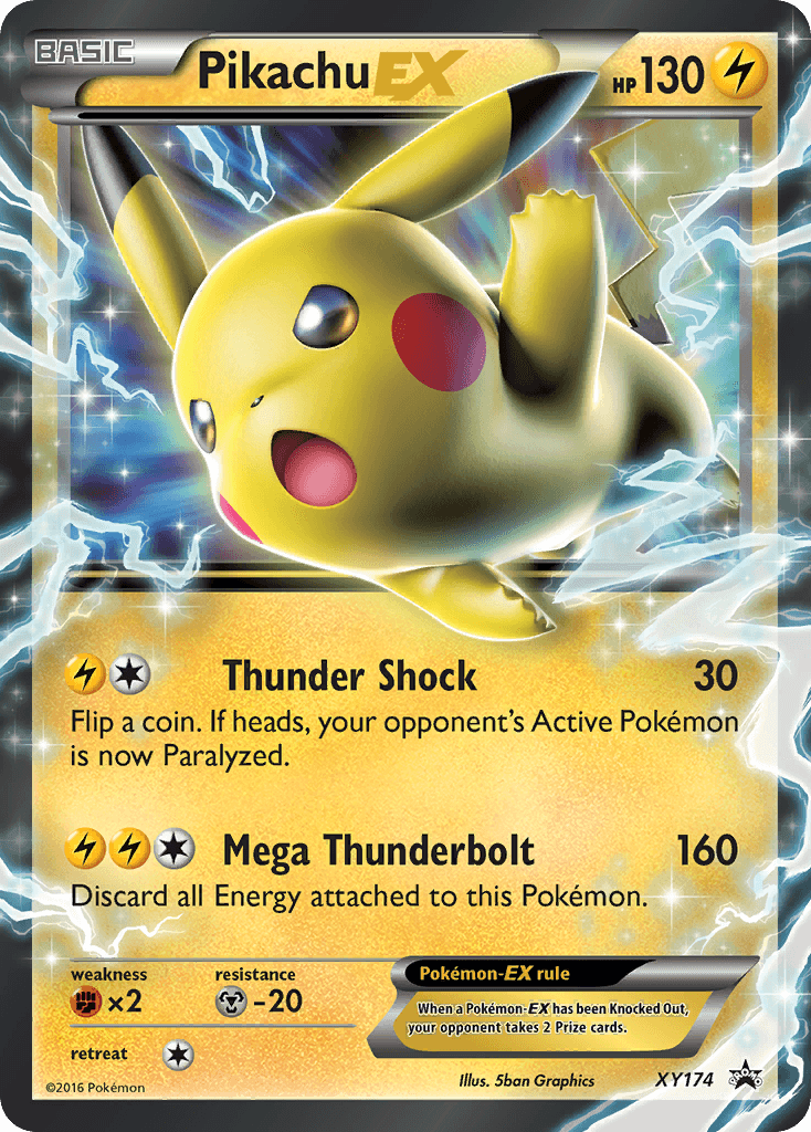 Pikachu-EX from XY Black Star Promos