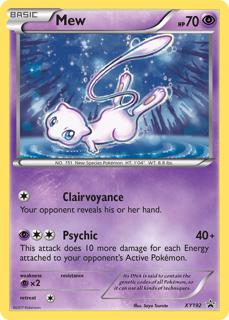 Mew from XY Black Star Promos