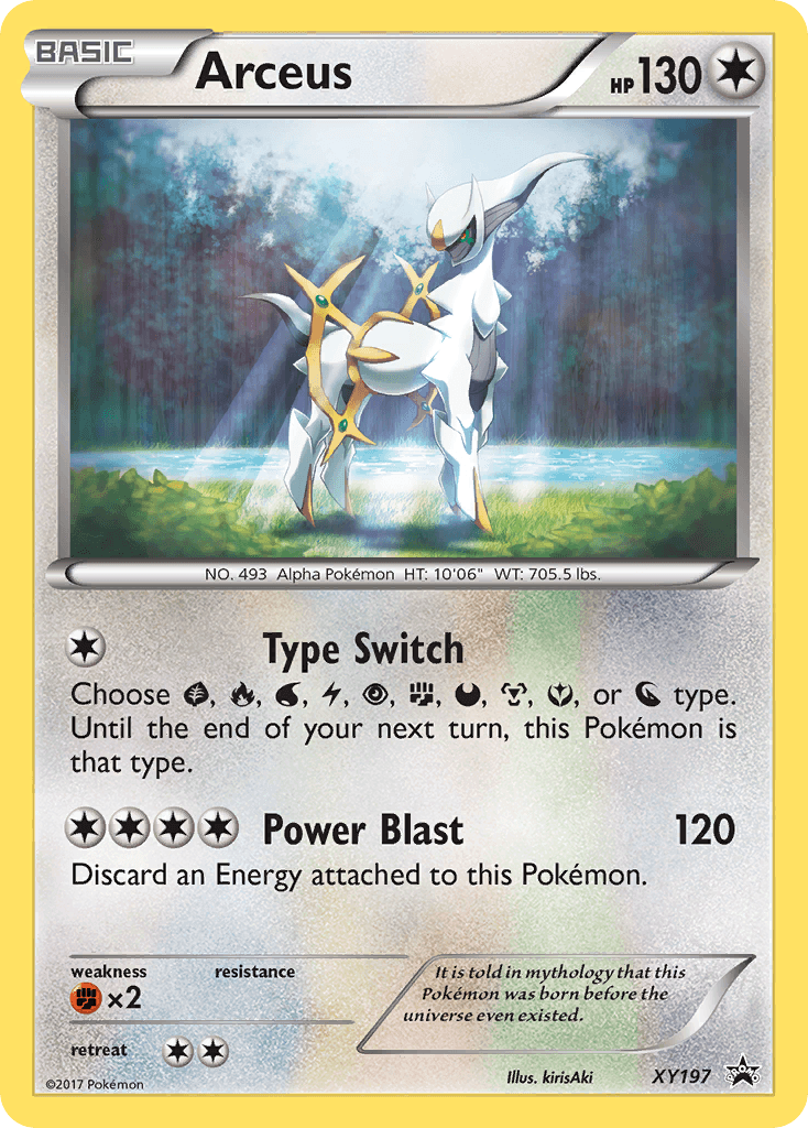 Arceus from XY Black Star Promos
