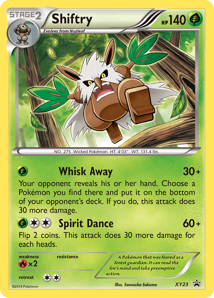 Shiftry Pokémon card