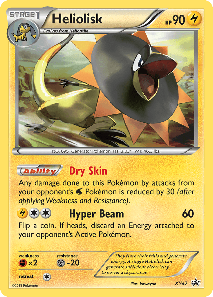 Heliolisk Pokémon card