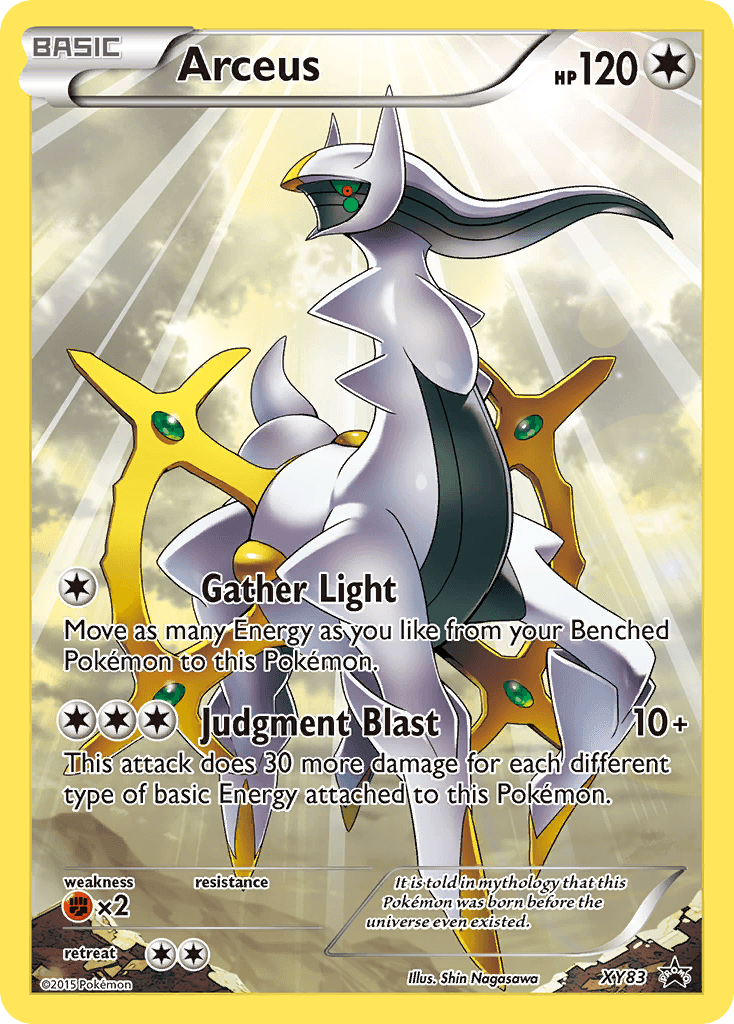 Arceus from XY Black Star Promos
