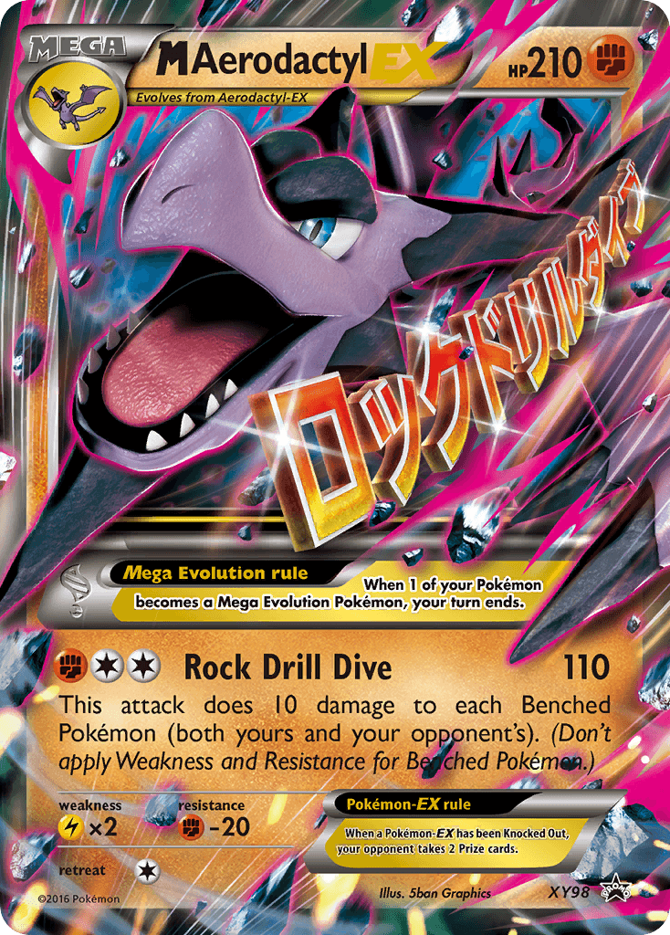 M Aerodactyl-EX Pokémon card
