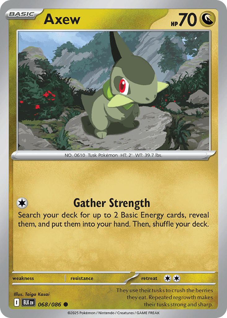 Axew — Dragon type