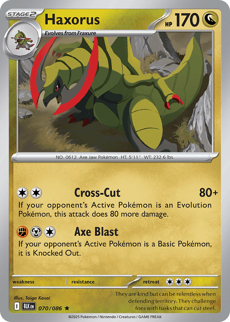 Haxorus — Dragon type