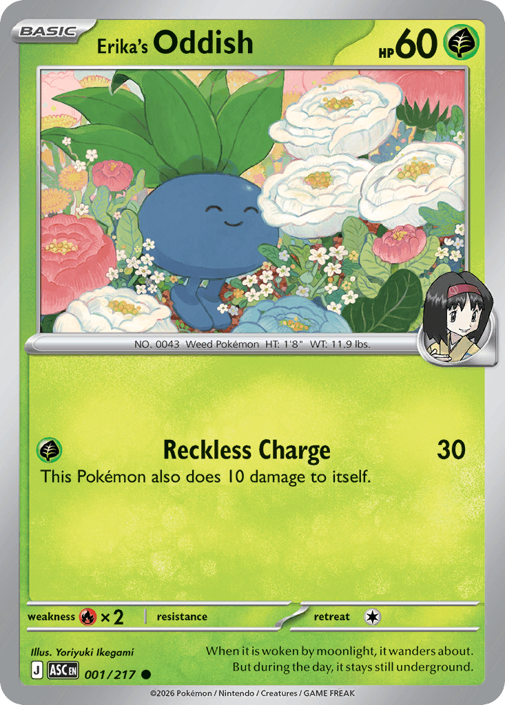 Erika's Oddish — Grass type