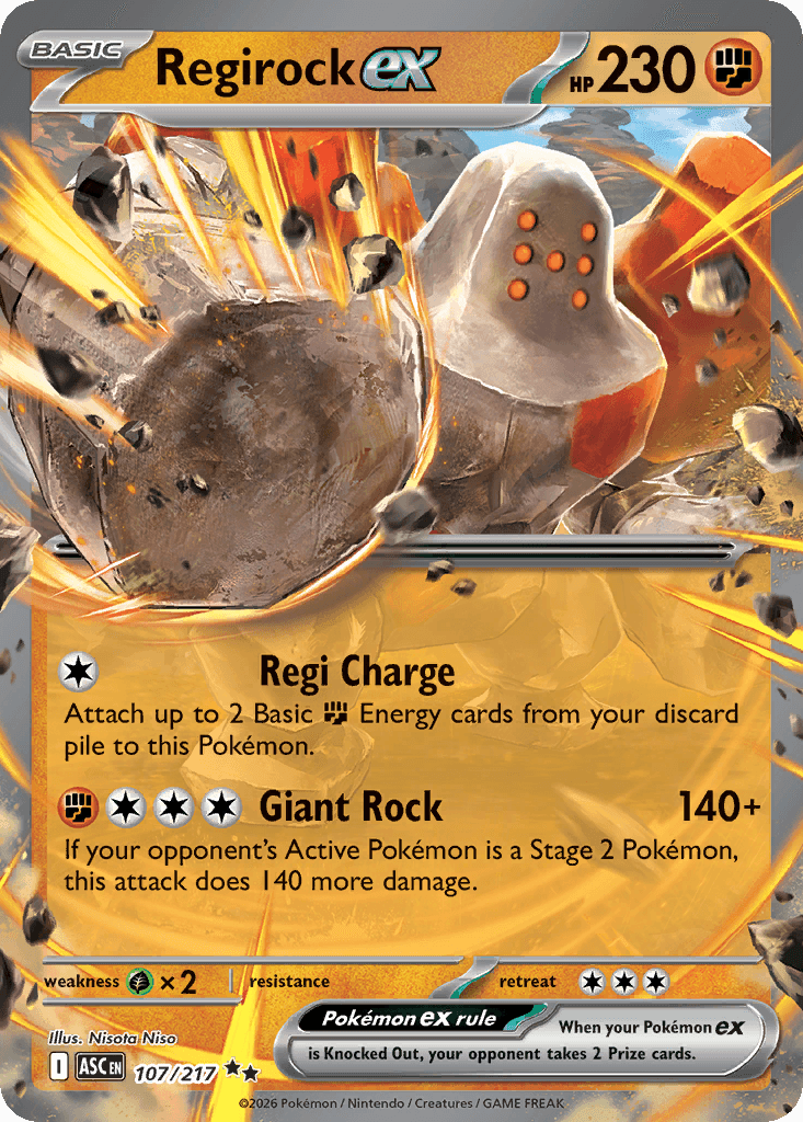 Regirock ex — Fighting type