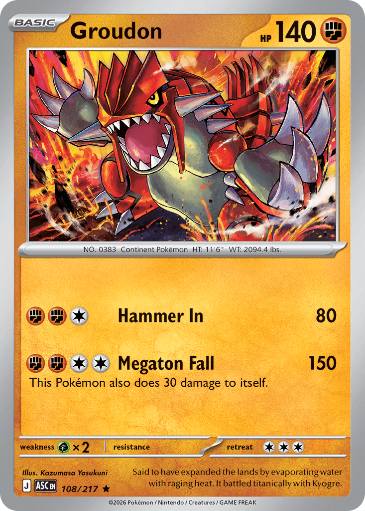 Groudon — Fighting type