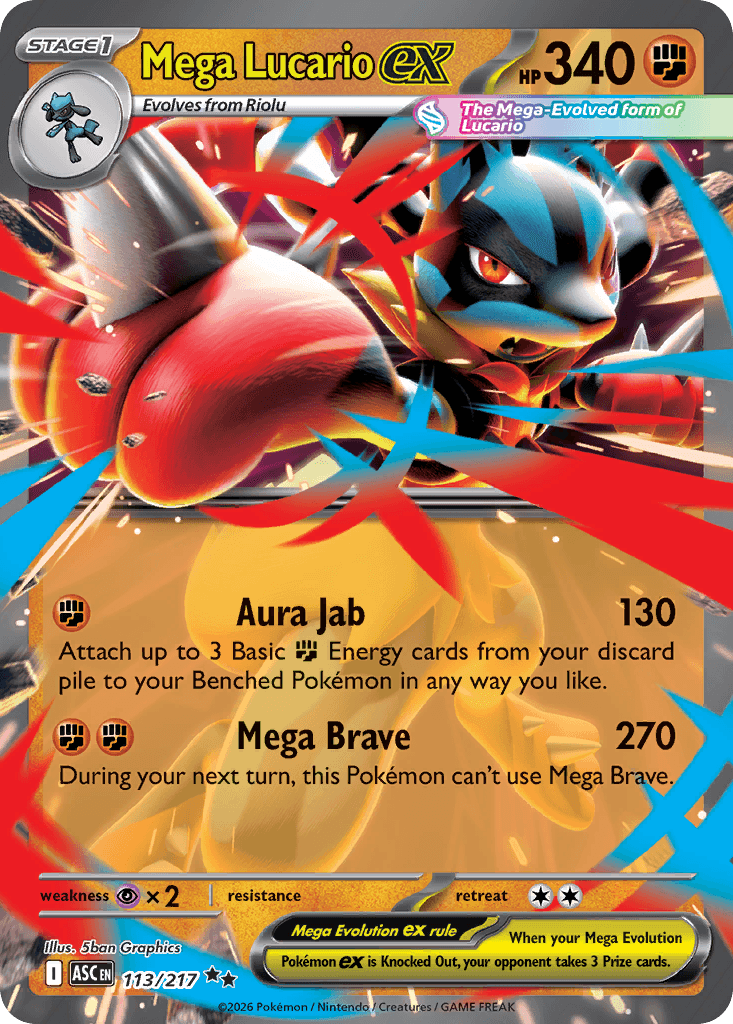Mega Lucario ex — Fighting type