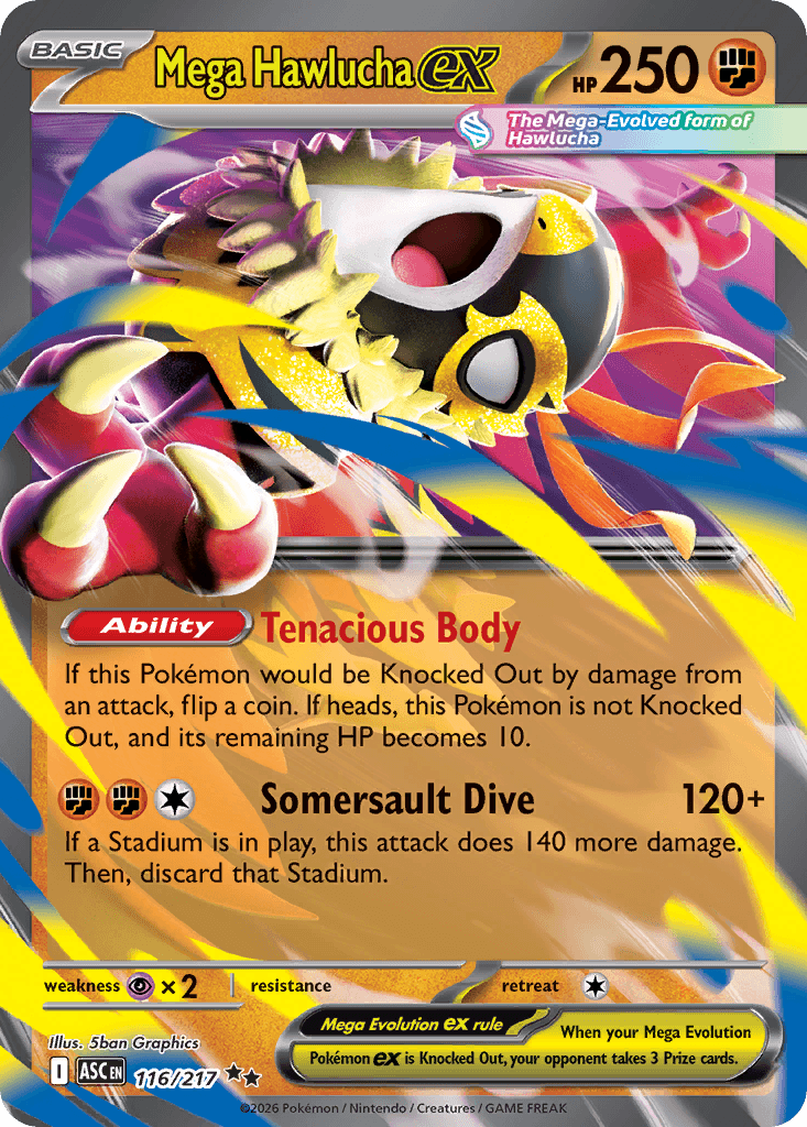 Mega Hawlucha ex — Fighting type