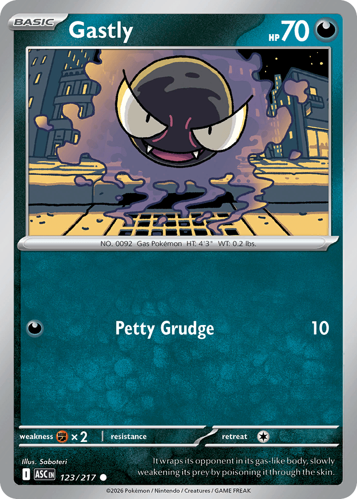 Gastly — Darkness type