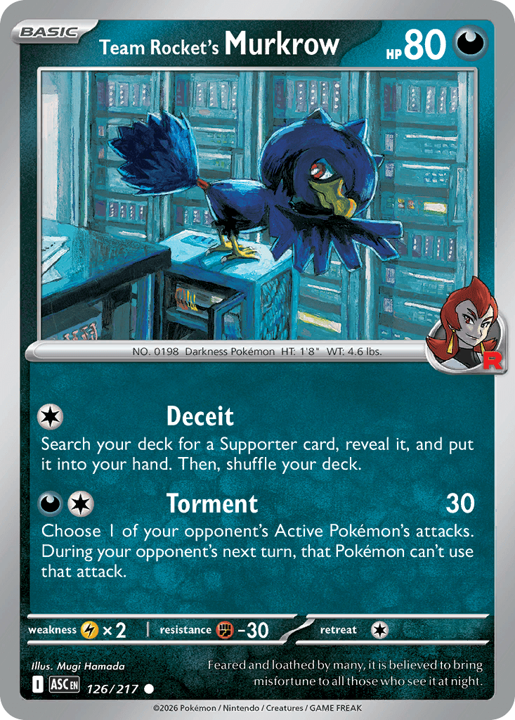 Team Rocket's Murkrow — Darkness type