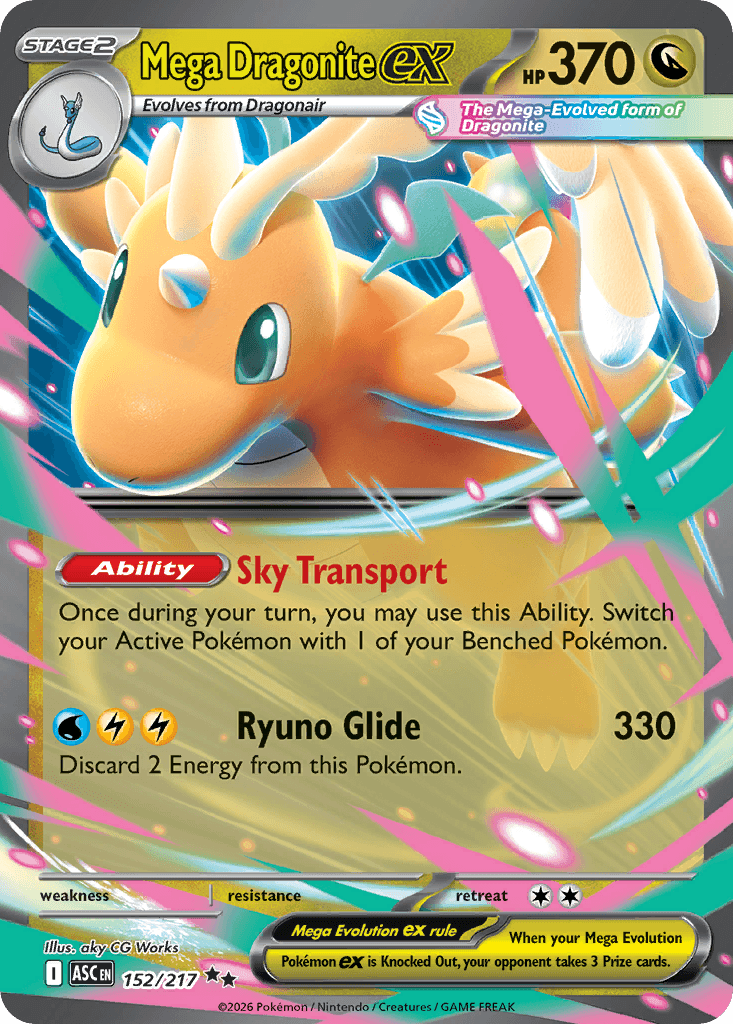 Mega Dragonite ex — Dragon type