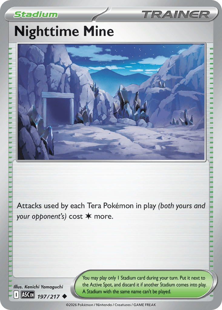 Nighttime Mine Pokémon card
