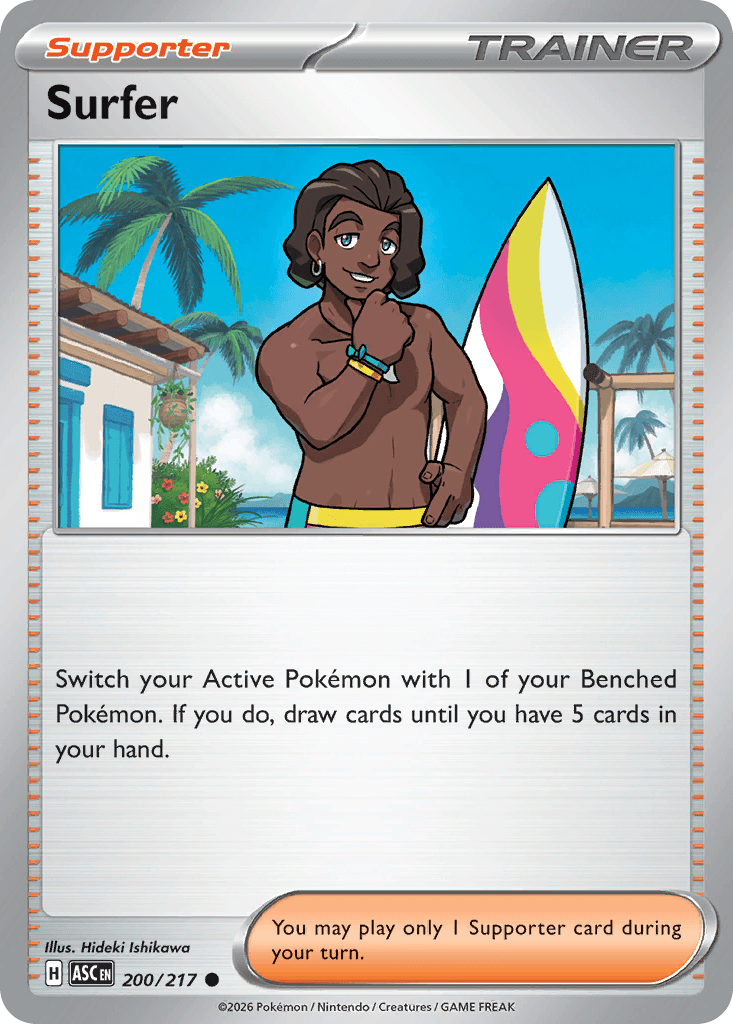 Surfer Pokémon card
