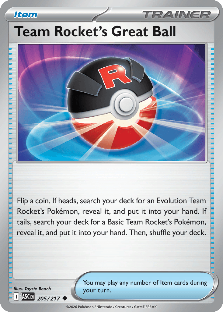 Team Rocket's Great Ball Pokémon card
