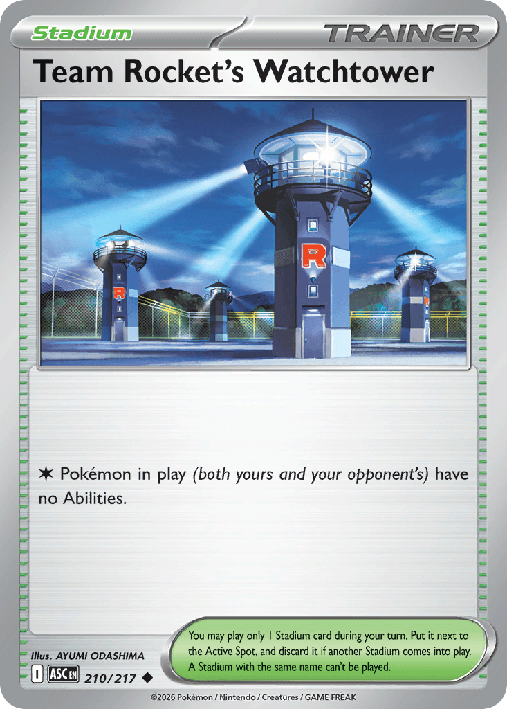 Team Rocket's Watchtower Pokémon card