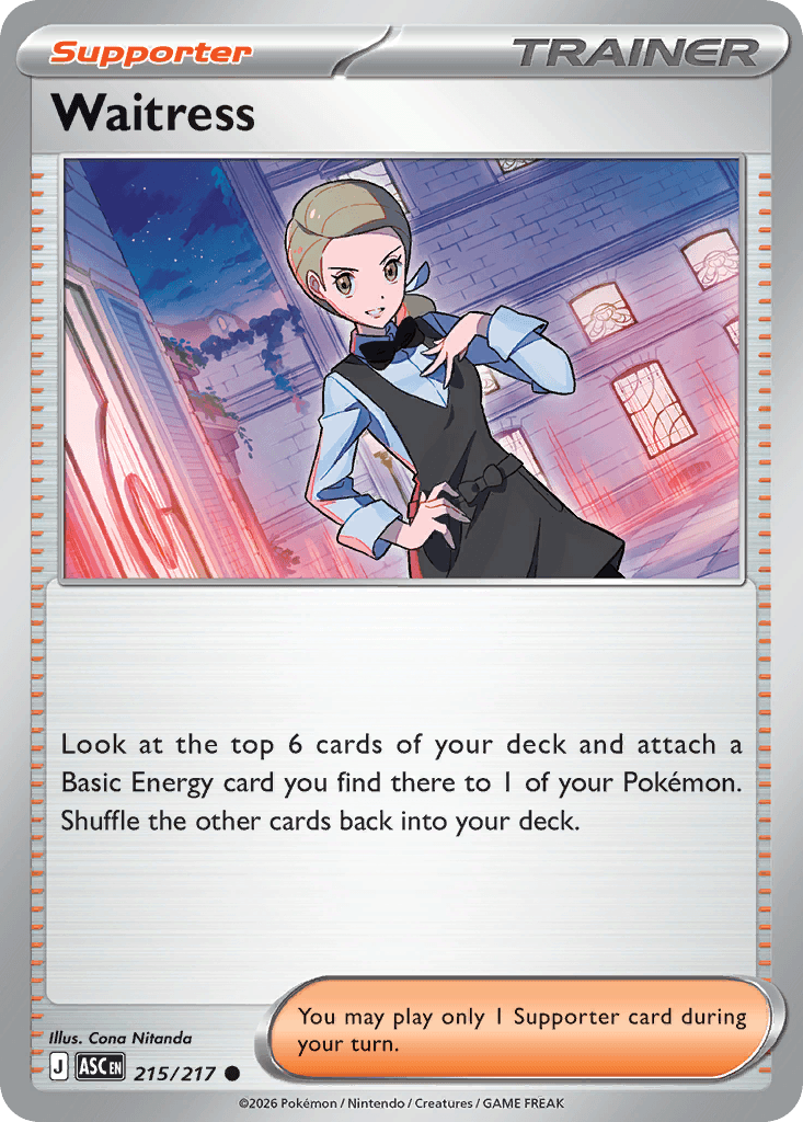 Waitress Pokémon card