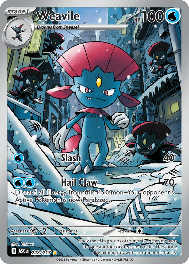 Weavile — Water type