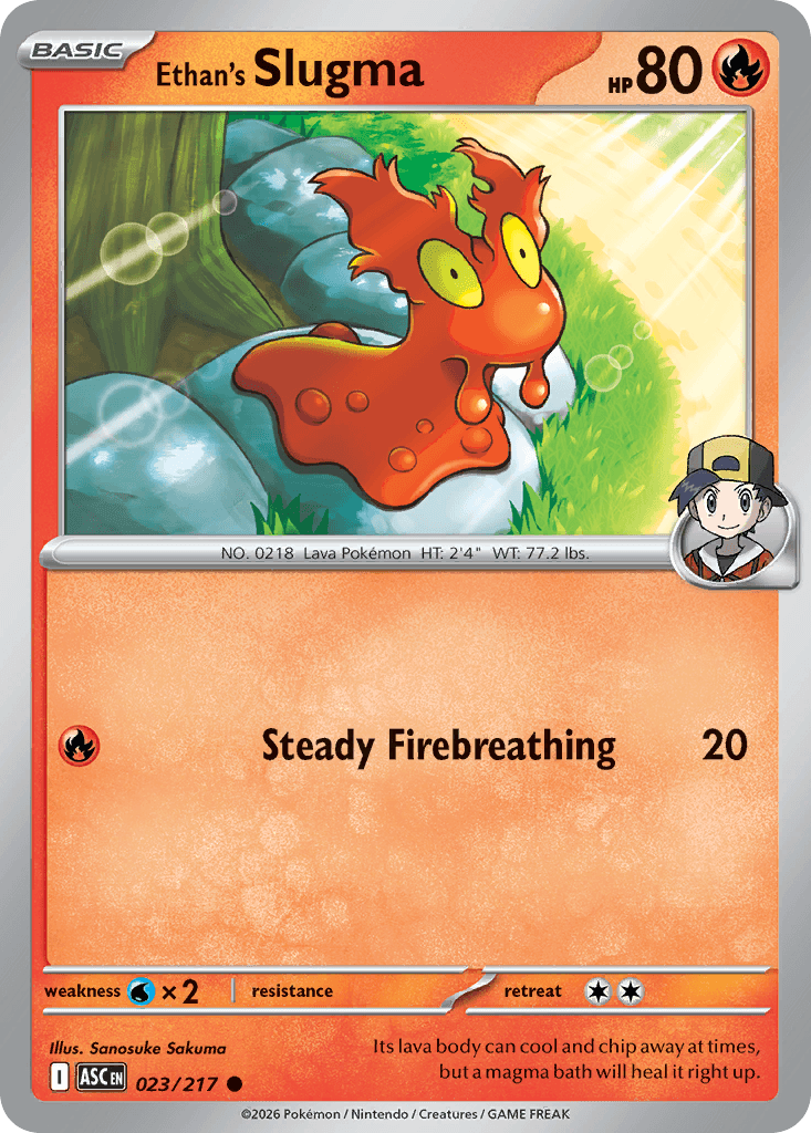 Ethan's Slugma — Fire type