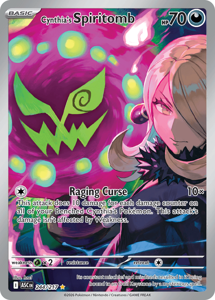 Cynthia's Spiritomb — Darkness type