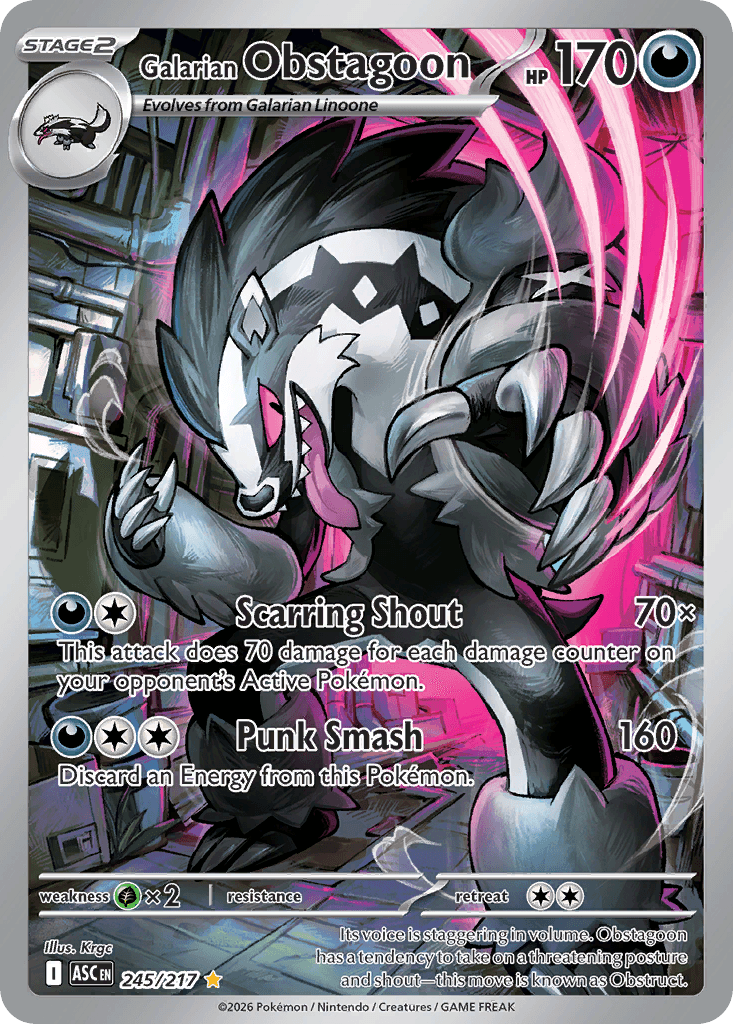 Galarian Obstagoon — Darkness type