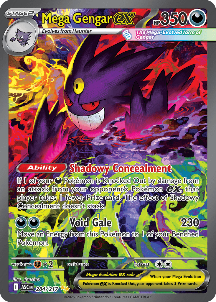Mega Gengar ex Pokémon card