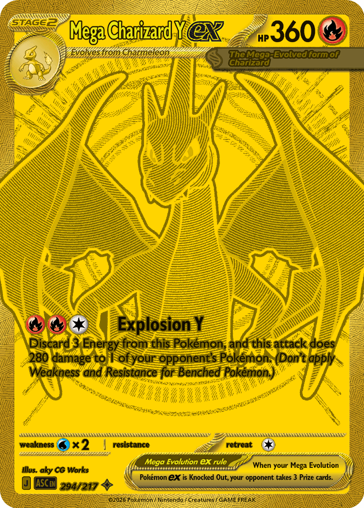 Mega Charizard Y ex — Fire type