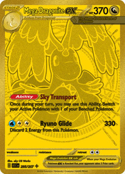 Dragonite Pokémon card