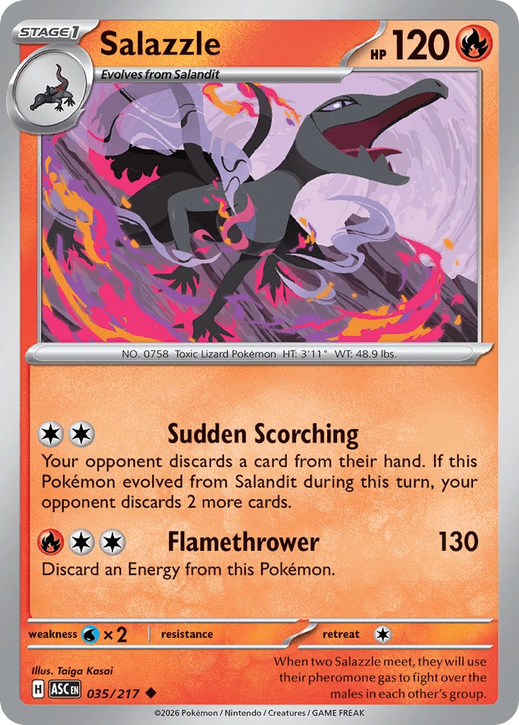 Salazzle — Fire type