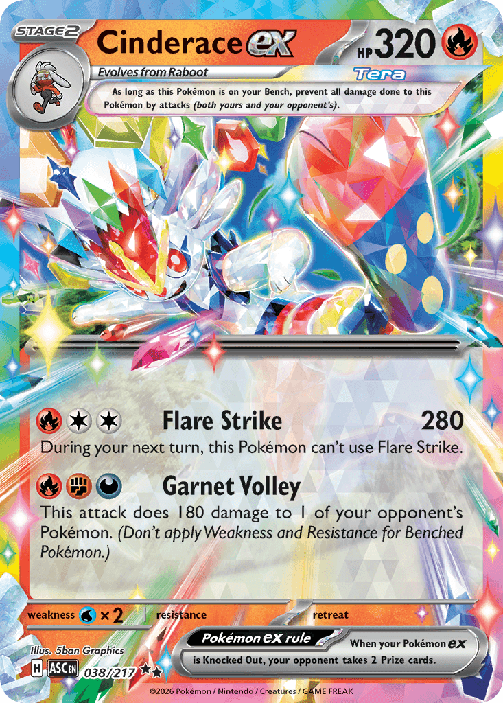 Cinderace ex — Fire type