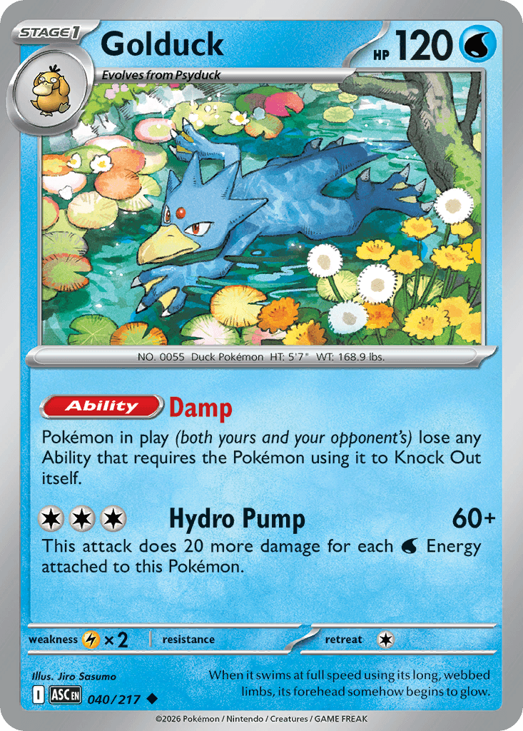 Golduck — Water type