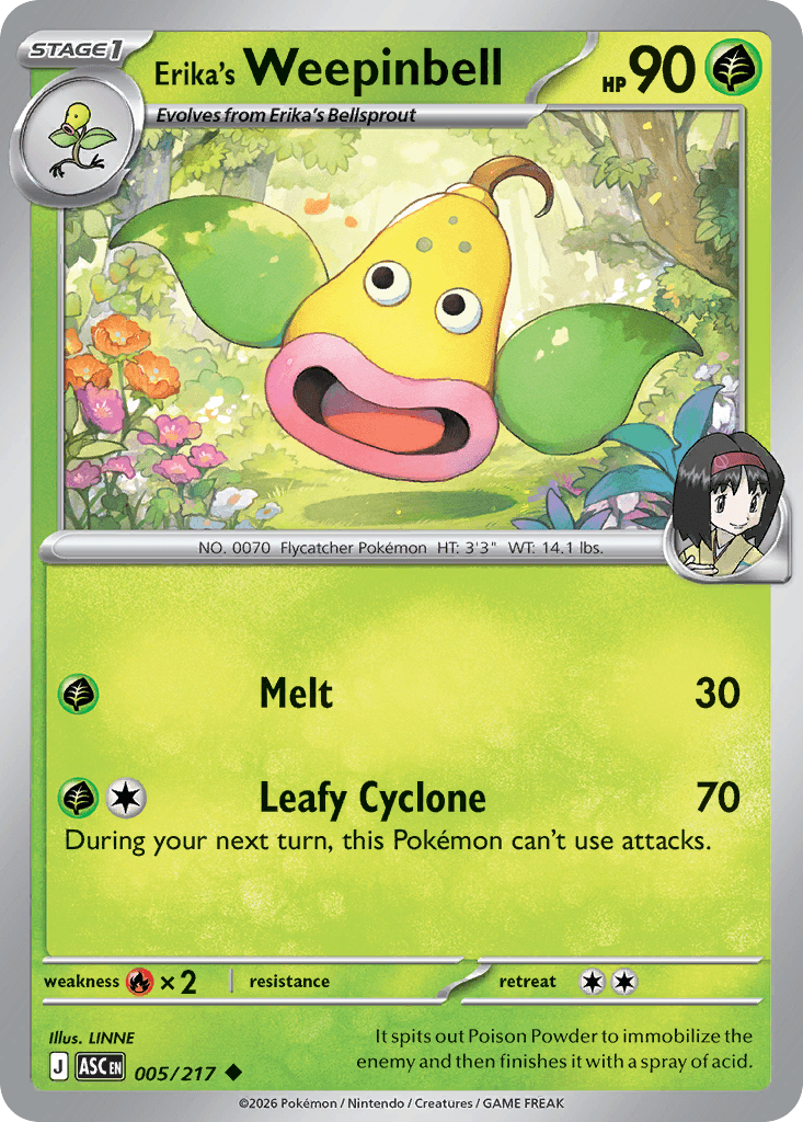 Erika's Weepinbell — Grass type